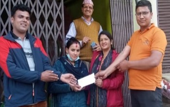 होलीबाट संकलन भएको रकम मृगौला पीडितलाई 